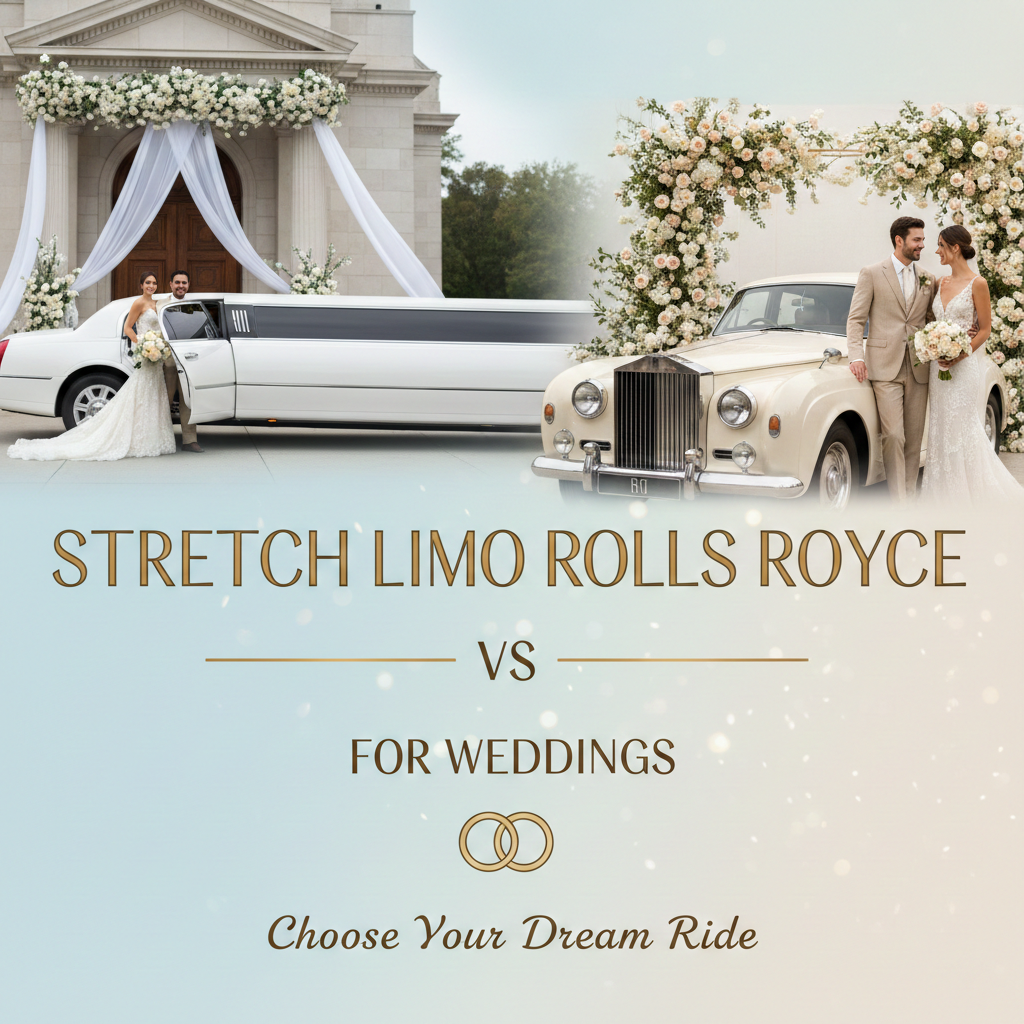 Stretch Limo vs Rolls Royce for weddings
